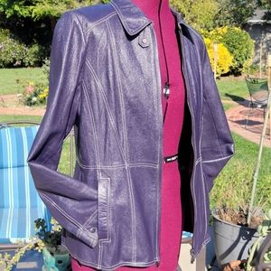 Cool Purple leather jacket